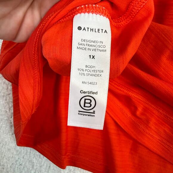 Athleta womens red/orange tank size xl gym workout - Picture 8 of 8